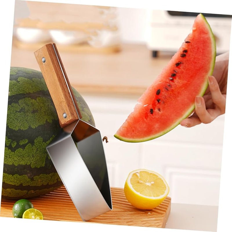 Stainless Steel Watermelon Slicer Knife Efficient Kitchen Gadget for Fresh Melon Fruit Cutting - Image 3